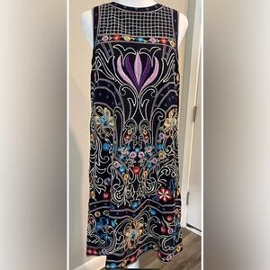 Maeve Anthropologie Embroidered Floral Kira Shift Dress 2